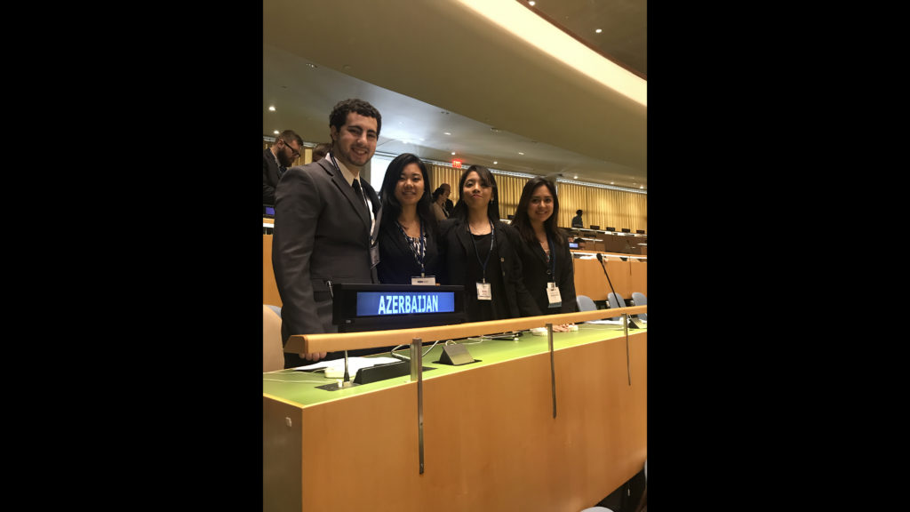 Padriptee Lama, Patrick Rotondo, Daniele Roca and Katherine Llangari at United Nations